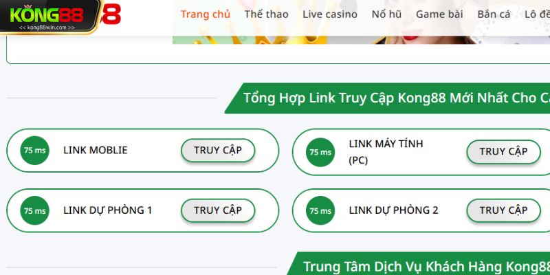 Ứng dụng Kong88 sở hữu vô vàn tính năng nổi bật