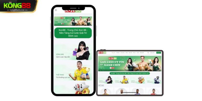 Kong88 cung cấp ứng dụng dành riêng cho cả máy tính và điện thoại