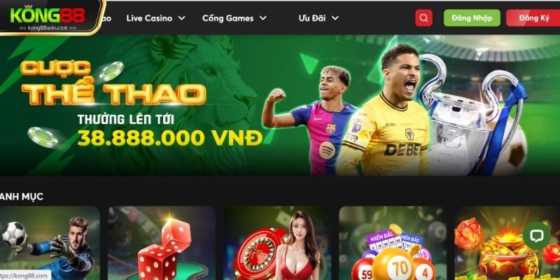 Tham gia đặt cược thể thao tại KONG88 có cơ hội tham gia đa dạng kèo hấp dẫn